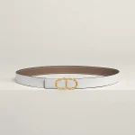 Maillon Torsade belt buckle & Reversible leather strap 24 mm - Image 2